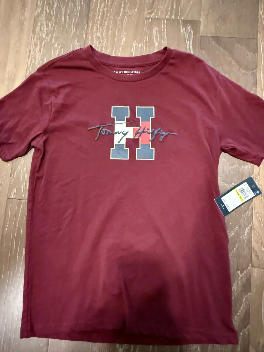 Tommy Hilfiger Navy and White Branded Hang Tag